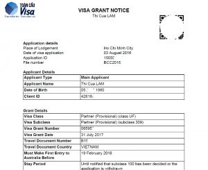 Visa Lâm Thị Của